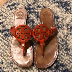 Tory Burch logo sandals